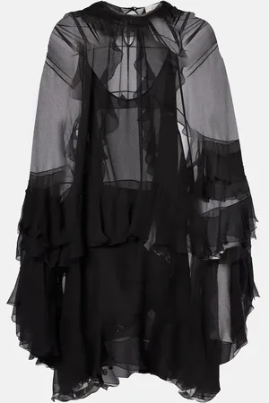 Chloé ChloÃ© Ruffled silk chiffon minidress