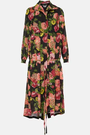 JUNYA WATANABE Georgette and jersey midi dress