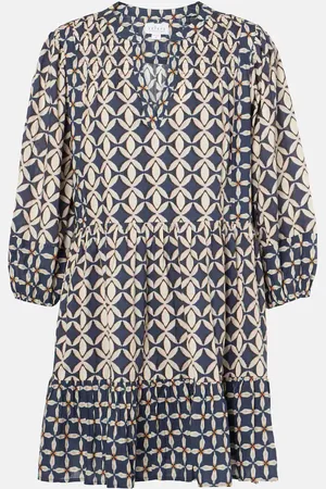 Velvet Beckie printed cotton minidress