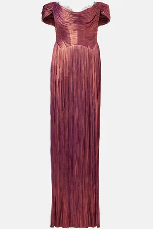 MARIA LUCIA HOHAN Sharon off-shoulder silk gown