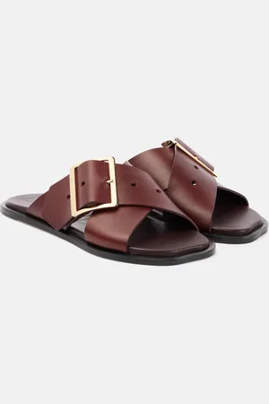 Loewe Petal Belt leather sandals