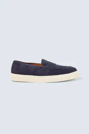 GEORGE CLEVERLEY Joey II suede penny loafers
