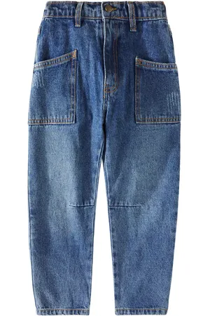Rylee + Cru Mid-rise wide-leg jeans