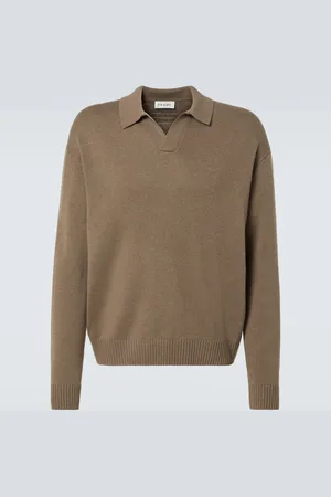 Frame Wool and silk polo sweater
