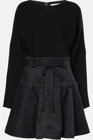 ULLA JOHNSON Aremi twill-trimmed minidress