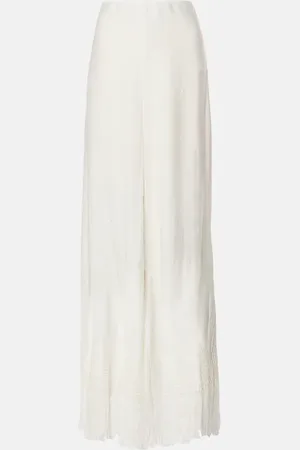 Stella McCartney Fringed wide-leg pants
