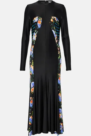 Paco rabanne Floral jersey maxi dress