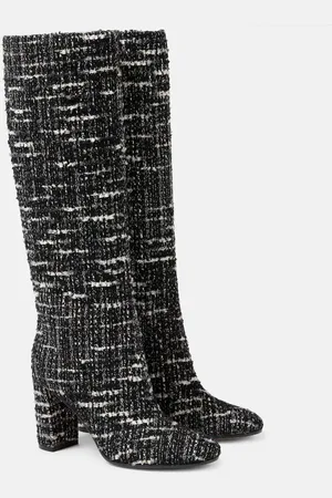 Gianvito Rossi BouclÃ© knee-high boots