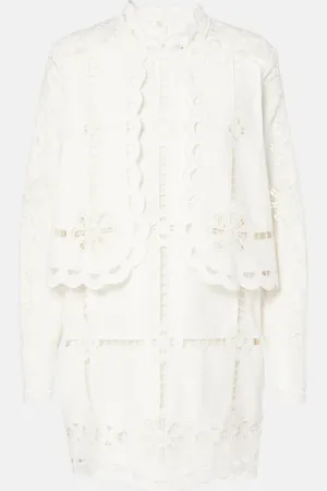 Isabel Marant Praline embroidered cotton minidress