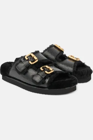 Chloé ChloÃ© Nil shearling-lined leather sandals