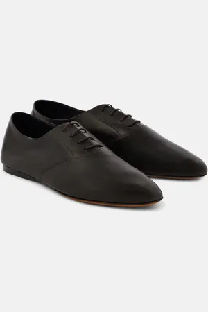 The Row Awar Lace Up leather Oxford shoes