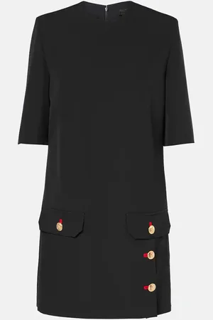 VERSACE Wool gabardine minidress