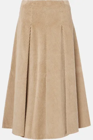 Brunello Cucinelli Cotton midi skirt