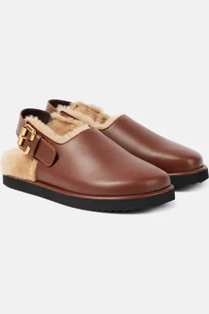 Chloé ChloÃ© Nil shearling-lined leather mules