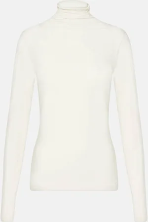 Velvet Talisia cotton-blend turtleneck top