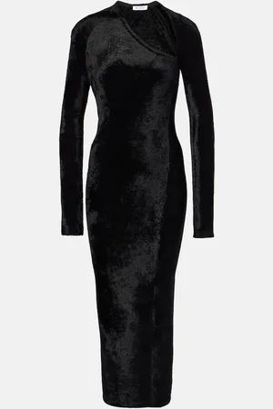 Alaïa AlaÃ¯a Velvet midi dress