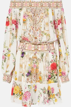 Camilla Floral silk minidress
