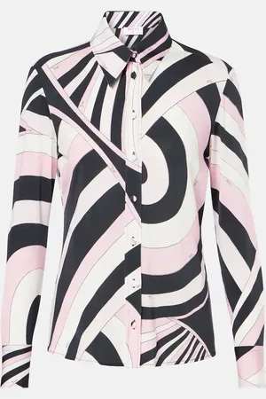 Puccini Iride jersey satin blouse