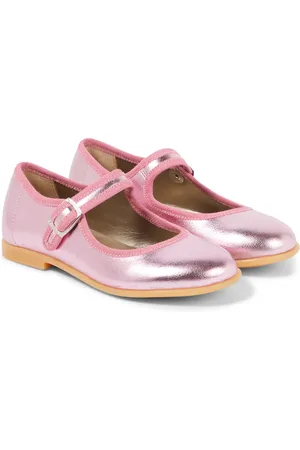 PèPè PÃ¨PÃ¨ Metallic leather ballet flats