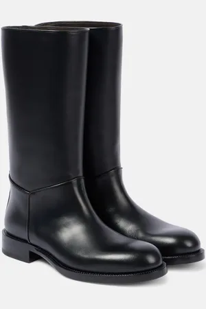 The Row Nobilis leather knee-high boots