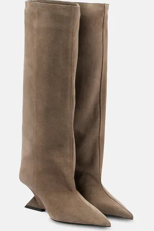 The Attico Cheope suede knee-high boots
