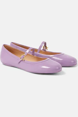 Gianvito Rossi Carla patent leather Mary Jane flats