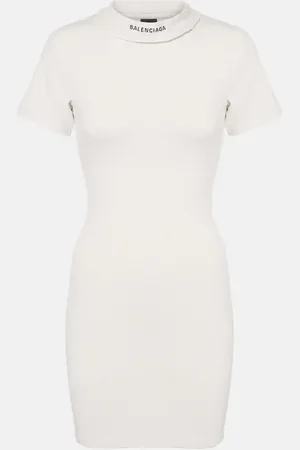 Balenciaga Cotton-blend jersey minidress