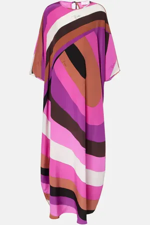 Puccini Iride silk crÃªpe de chine kaftan