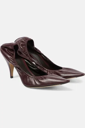 The Row Liisa 80 leather pumps