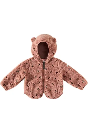 Liewood Baby Mara embroidered faux shearling jacket