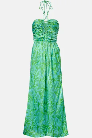 POUPETTE ST BARTH Claudia printed halterneck jumpsuit