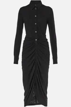Marant Etoile Ivalia gathered jersey polo dress