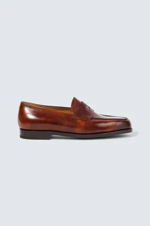 JOHN LOBB Lopez leather penny loafers