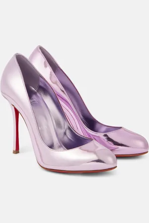 Christian Louboutin Dolly 100 metallic leather pumps