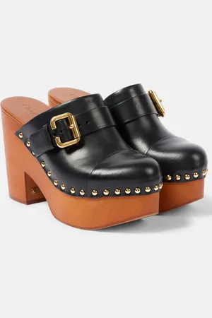 Chloé ChloÃ© Jeannette studded leather clogs