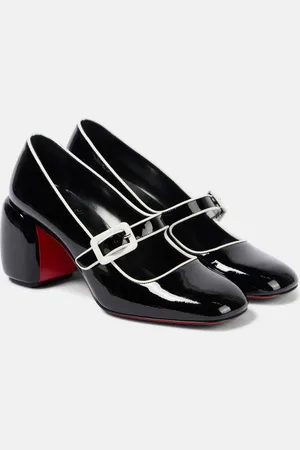 Christian Louboutin Minny Babe 70 patent leather Mary Jane pumps
