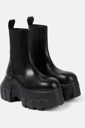 Rick Owens Mega Bumper Beatle leather Chelsea boots