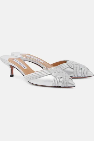 Aquazzura Felix 50 leather mules