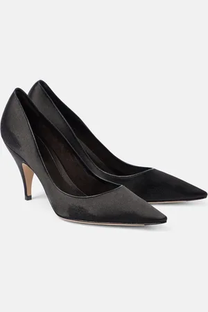 The Row Uxor satin pumps