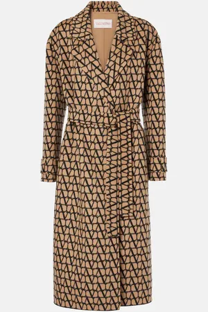 VALENTINO Toile Iconographe wool and silk coat