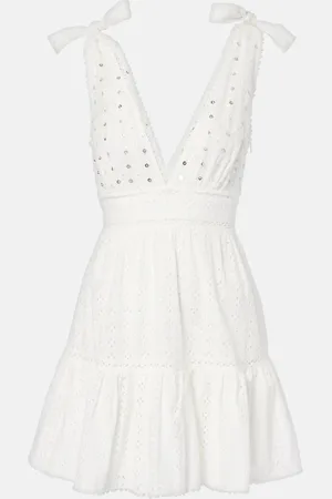 POUPETTE ST BARTH Cara broderie anglaise cotton minidress