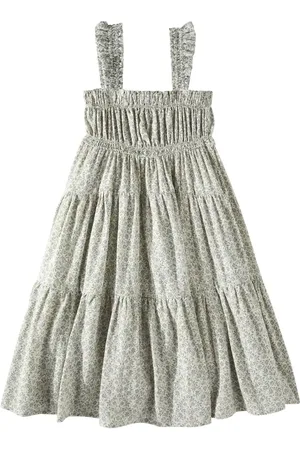 Rylee + Cru Josie shirred cotton dress
