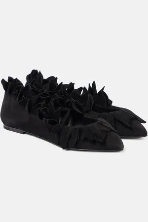 Alaïa AlaÃ¯a Petal suede ballet flats