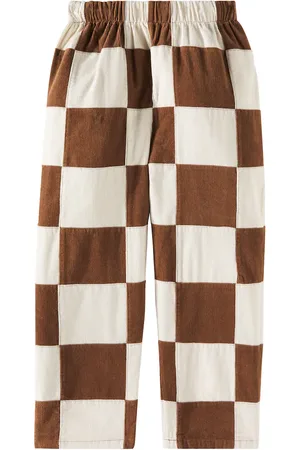 Rylee + Cru Checked cotton straight pants