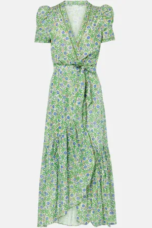 POUPETTE ST BARTH Baba printed cotton wrap dress