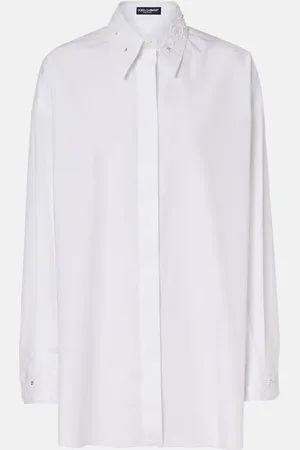 Dolce & Gabbana Embroidered cotton poplin shirt