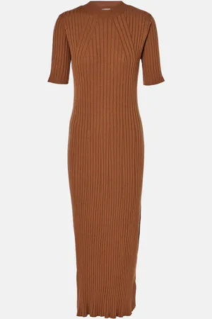 Varley Maeve ribbed-knit midi dress