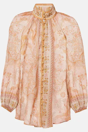 ZIMMERMANN Acacia Billow printed ramie blouse