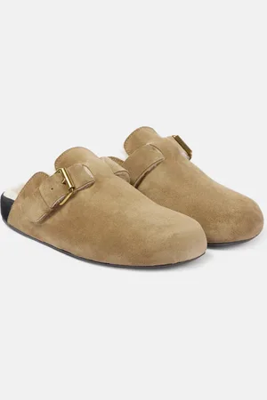 Isabel Marant Mirvin shearling-lined suede clogs