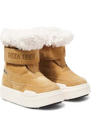 Moon Boot Junior Park Strap suede snow boots